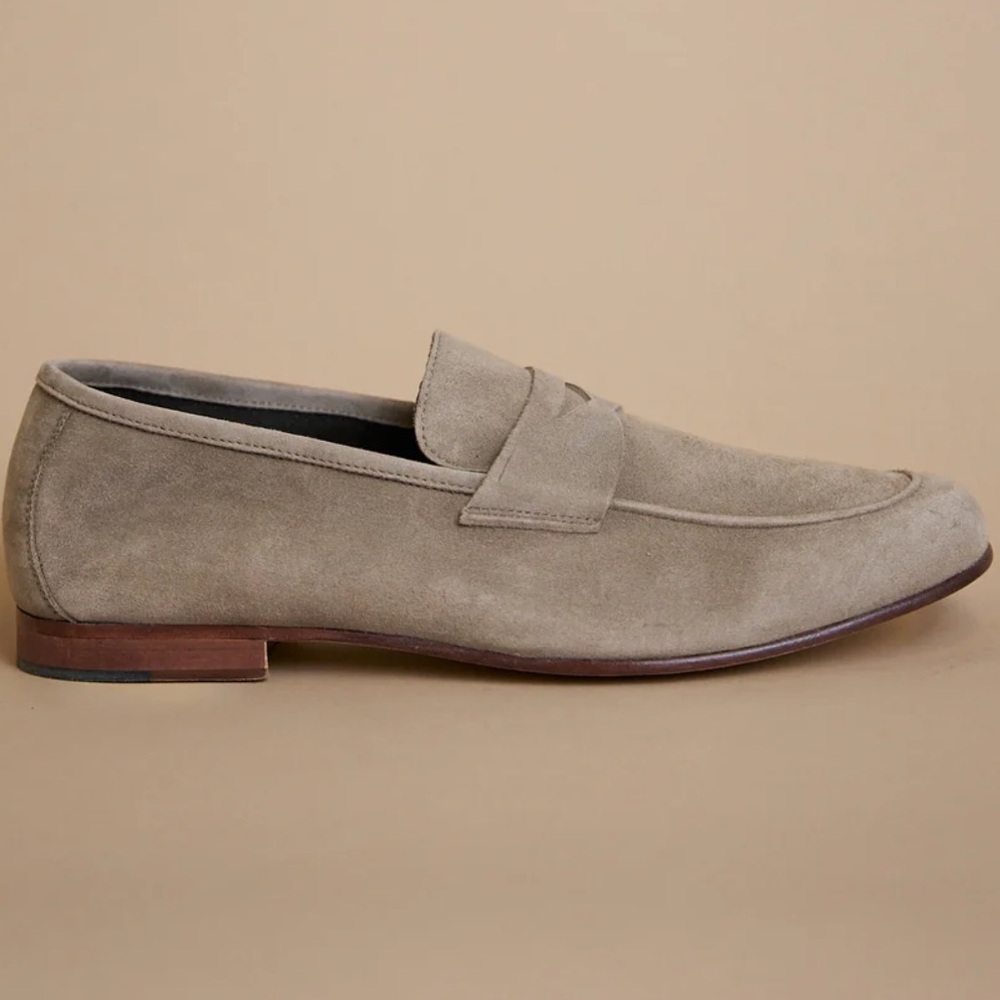 Clorinda Antinori Tasca Men’s suede Sensory Roccia Loafers Moccasins shoes 44